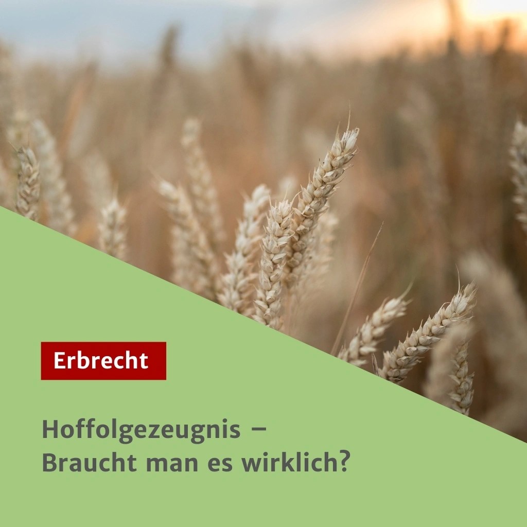 Hoffolgezeugnis – Braucht man es wirklich?